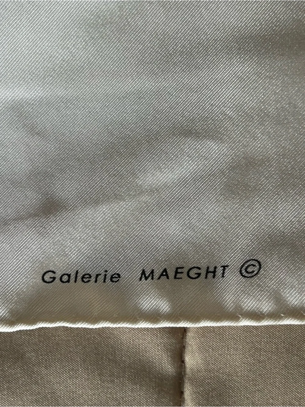 Aki Kuroda Silk Scarf Womens Square Geometric Galerie MAEGHT Paris Abstract